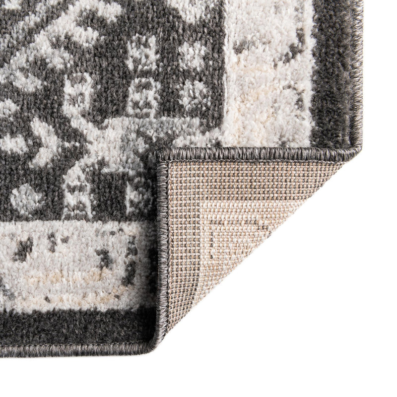 Adriana Terrace Collection Area Rug - Capri (Charcoal) Square Charcoal lifestyle 42