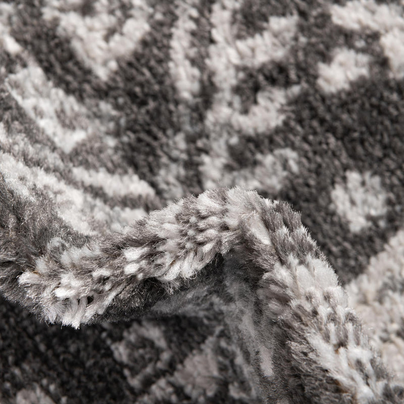 Adriana Terrace Collection Area Rug - Capri (Charcoal) Oval Charcoal lifestyle 36