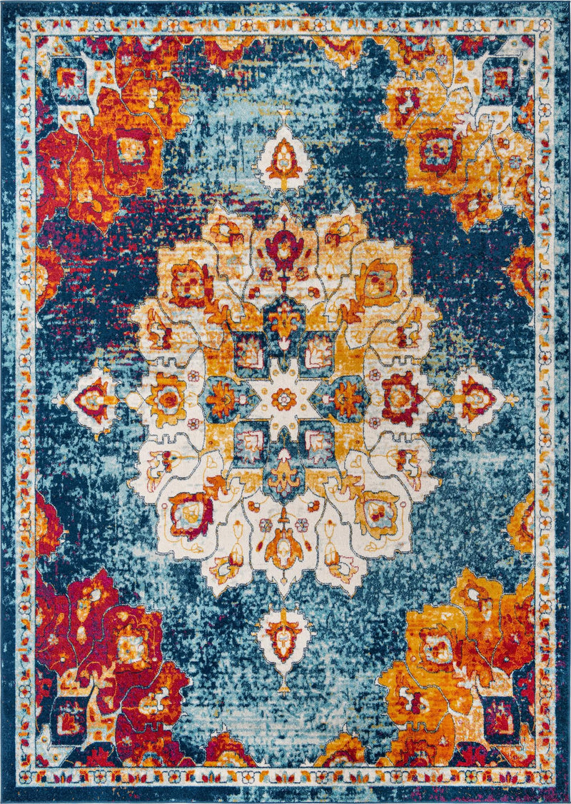 Beverly Grove Collection Area Rug - Melrose (Multi) Rectangle Multi lifestyle 2