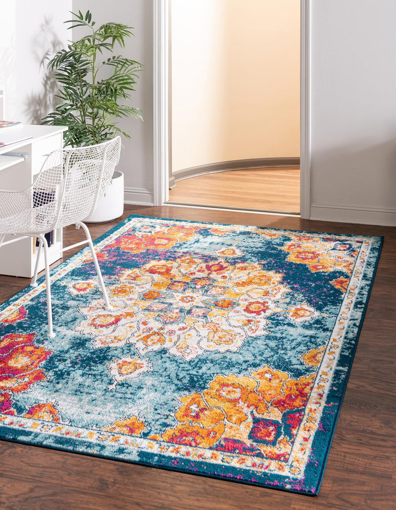 Beverly Grove Collection Area Rug - Melrose (Multi) Rectangle Multi lifestyle 2