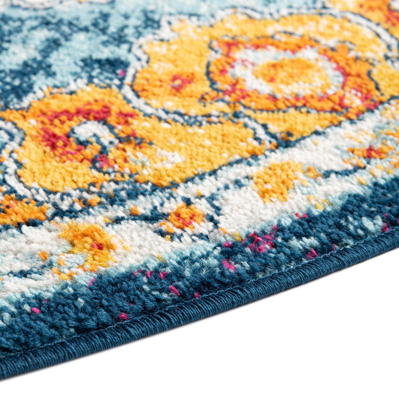 Beverly Grove Collection Area Rug - Melrose (Multi) Round Multi lifestyle 26