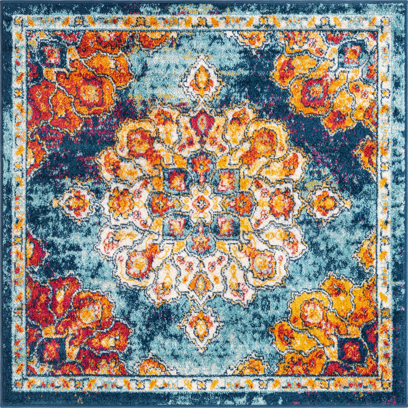 Beverly Grove Collection Area Rug - Melrose (Multi) Square Multi lifestyle 10