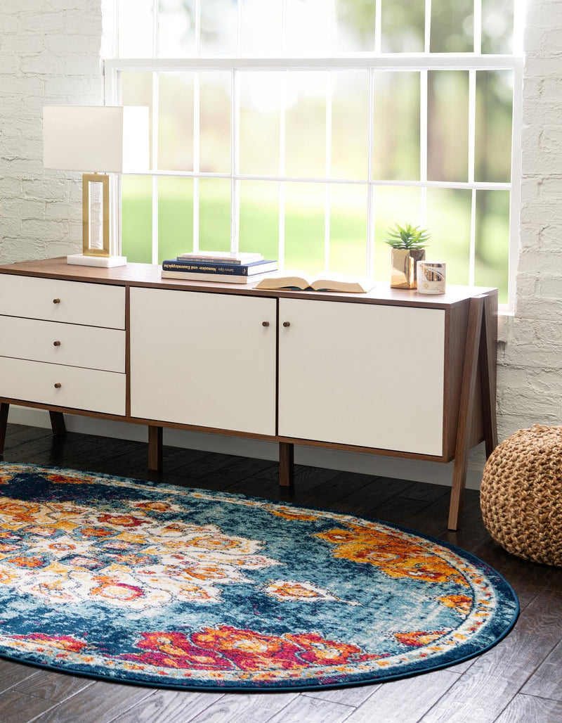 Beverly Grove Collection Area Rug - Melrose (Multi) Oval Multi lifestyle 21