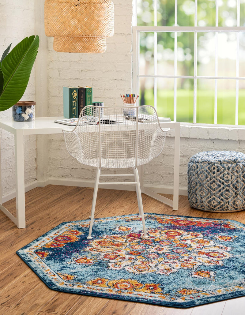 Beverly Grove Collection Area Rug - Melrose (Multi) Octagon Multi lifestyle 22