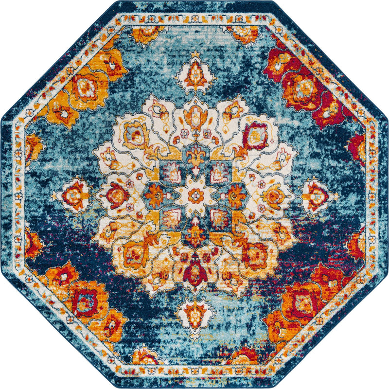 Beverly Grove Collection Area Rug - Melrose (Multi) Octagon Multi lifestyle 12