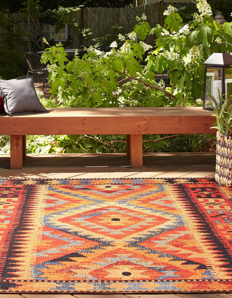 Safari Escape Rugs Collection Area Rug - Kalahari Square Multi lifestyle 28