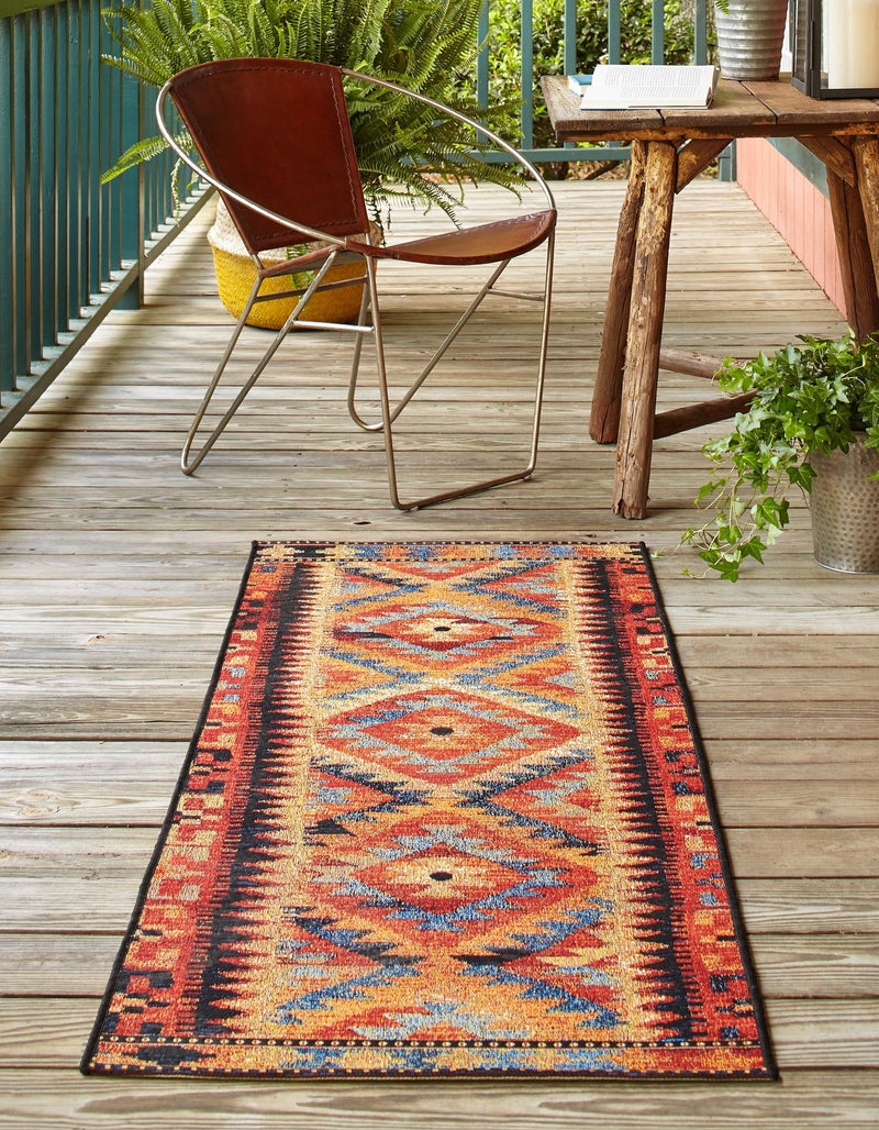 Safari Escape Rugs Collection Area Rug - Kalahari Runner Multi lifestyle 26