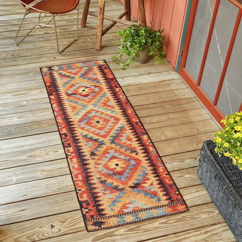 Safari Escape Rugs Collection Area Rug - Kalahari Runner Multi lifestyle 81