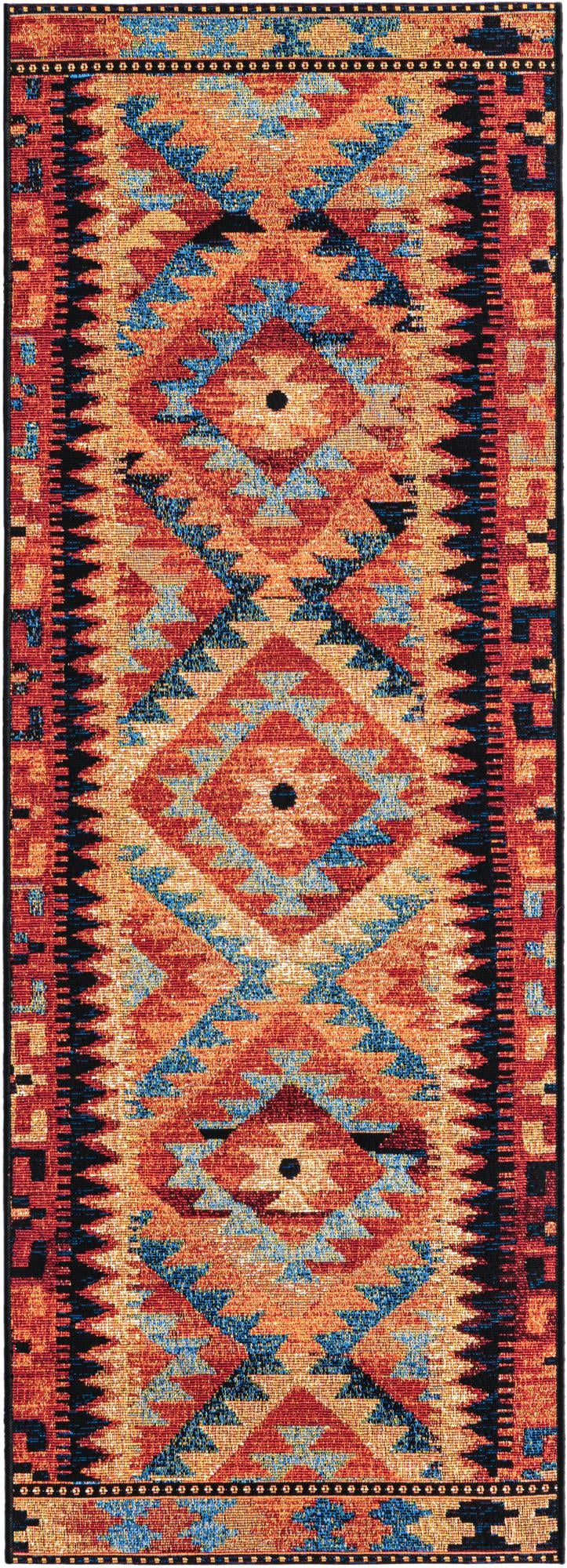 Safari Escape Rugs Collection Area Rug - Kalahari Runner Multi lifestyle 16