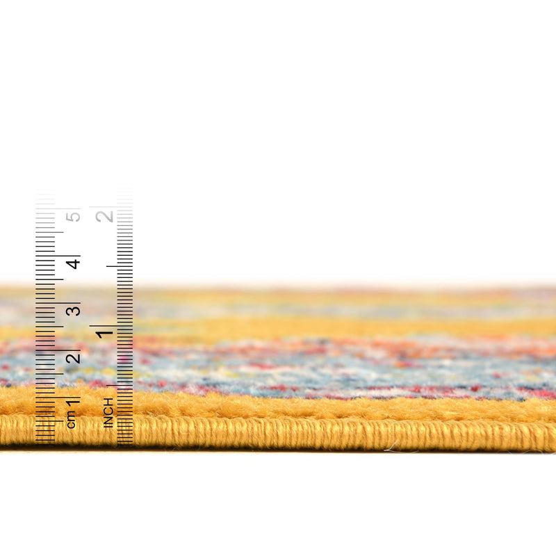 Beverly Grove Collection Area Rug - Fairfax (Yellow) Rectangle Yellow lifestyle 4