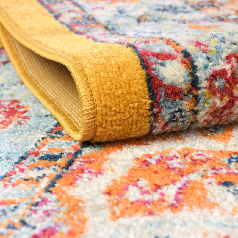 Beverly Grove Collection Area Rug - Fairfax (Yellow) Rectangle Yellow lifestyle 5