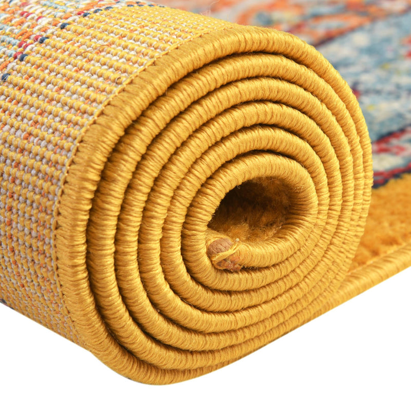 Beverly Grove Collection Area Rug - Fairfax (Yellow) Rectangle Yellow lifestyle 11
