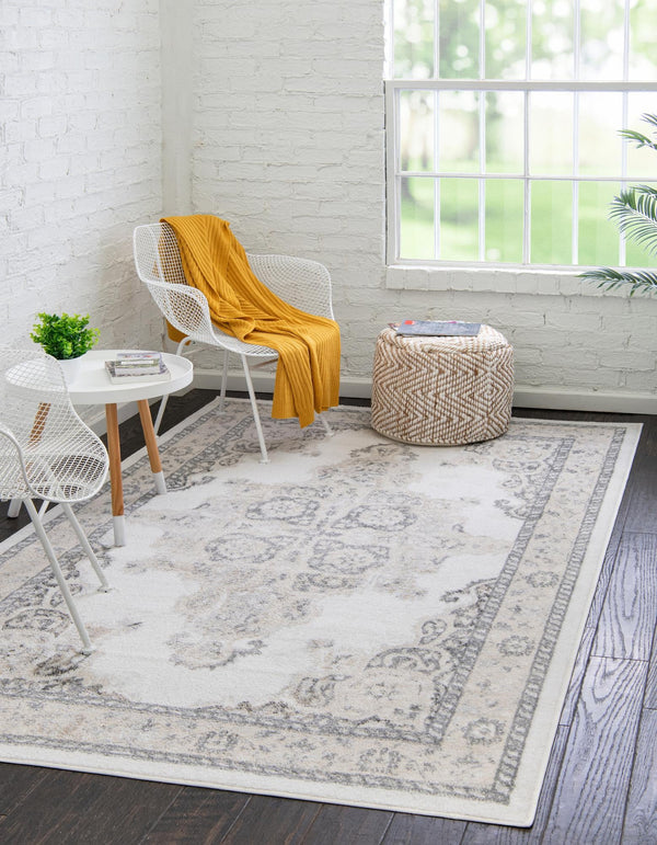 Beverly Grove Collection Area Rug - Fairfax (Ivory) Rectangle Ivory lifestyle 2