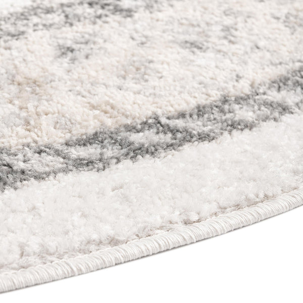 Beverly Grove Collection Area Rug - Fairfax (Ivory) Round Ivory lifestyle 34