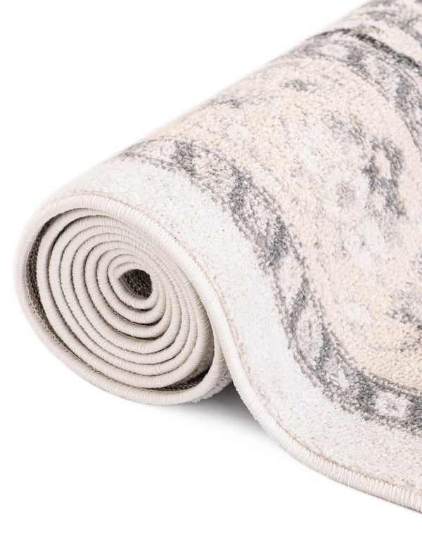 Beverly Grove Collection Area Rug - Fairfax (Ivory) Octagon Ivory lifestyle 28