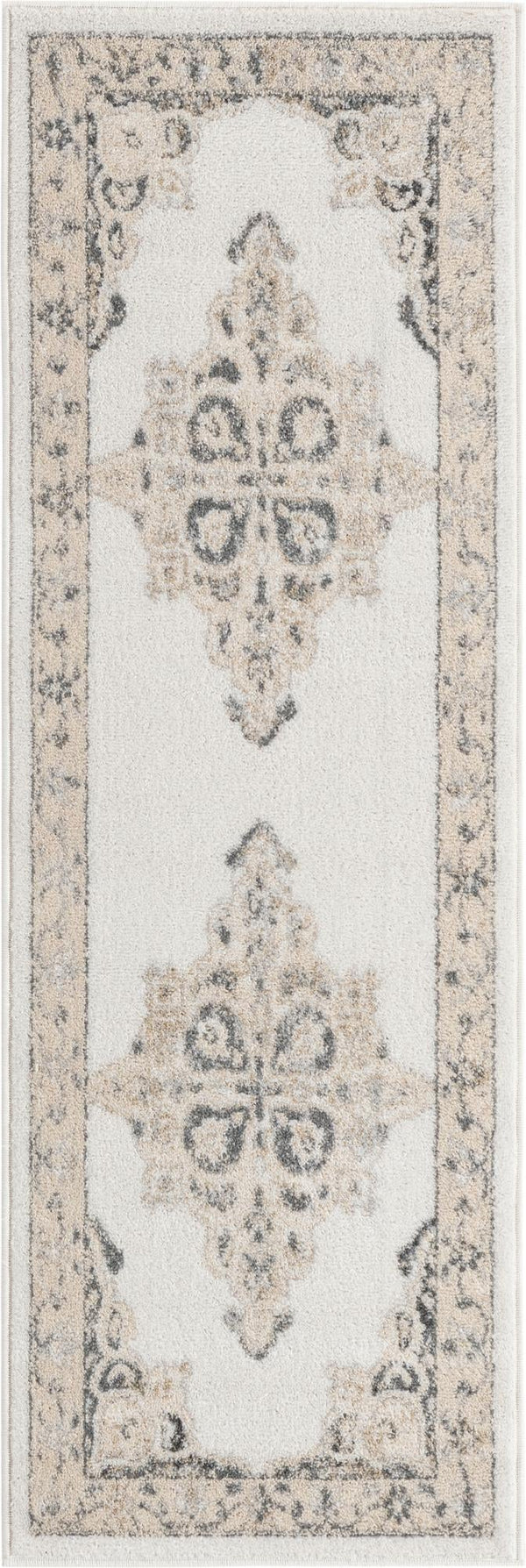 Beverly Grove Collection Area Rug - Fairfax (Ivory) Runner Ivory lifestyle 13