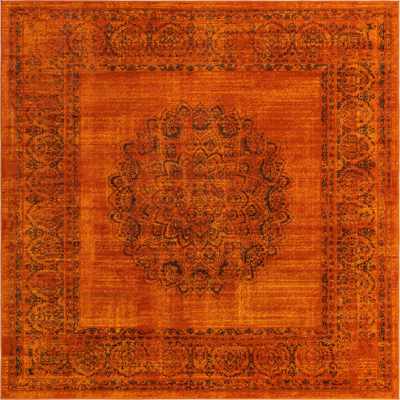 Ankara Elegance Collection Area Rug - Mardin (Terracotta) Square Terracotta lifestyle 7