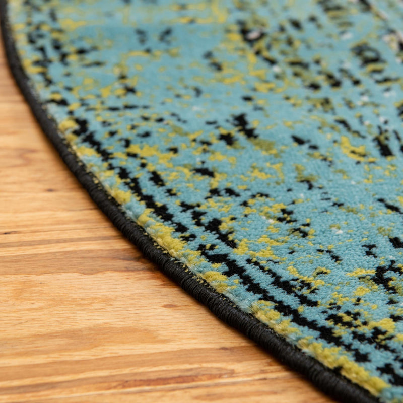 Ankara Elegance Collection Area Rug - Cappadocia Oval Aquamarine lifestyle 48
