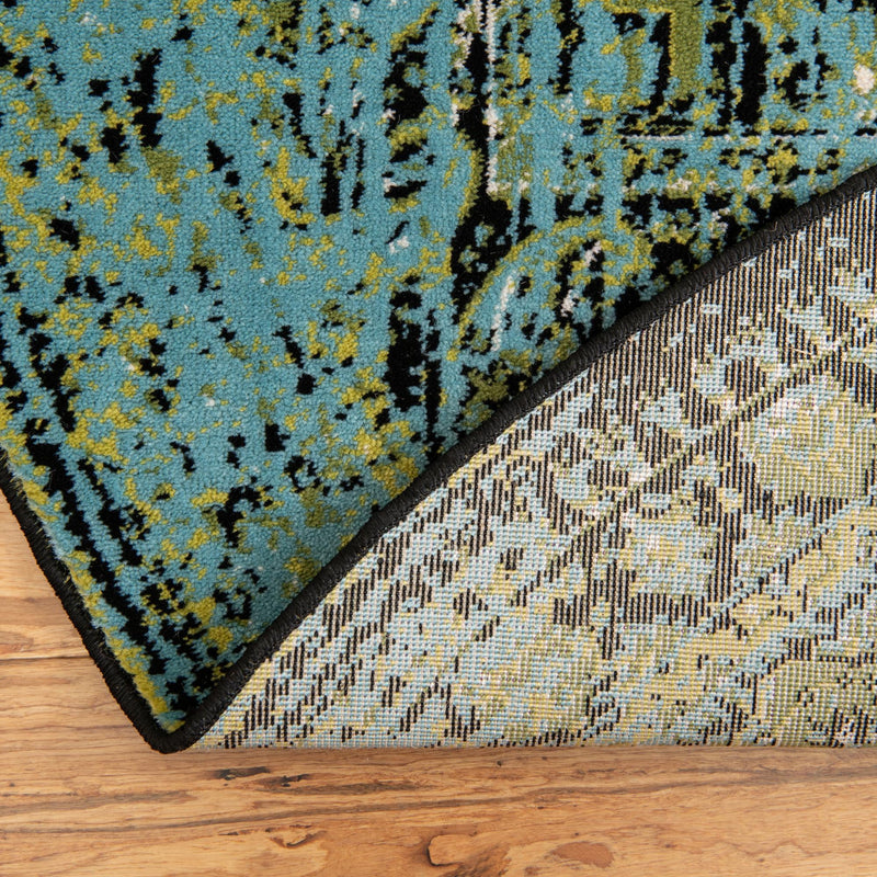 Ankara Elegance Collection Area Rug - Cappadocia Oval Aquamarine lifestyle 52