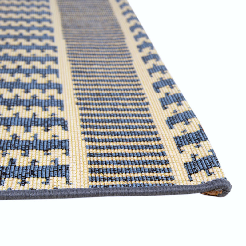 Seaside Lattice Collection Area Rug - Glade Rectangle Blue lifestyle 50