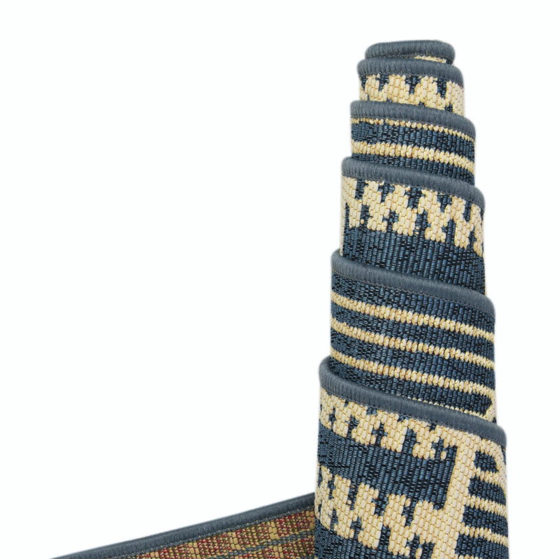 Seaside Lattice Collection Area Rug - Glade Rectangle Blue lifestyle 65