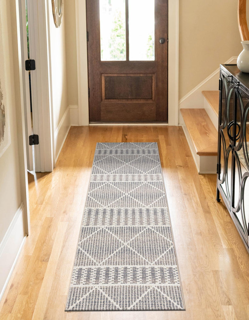 Seaside Lattice Collection Area Rug - Glade Runner Gray lifestyle 116