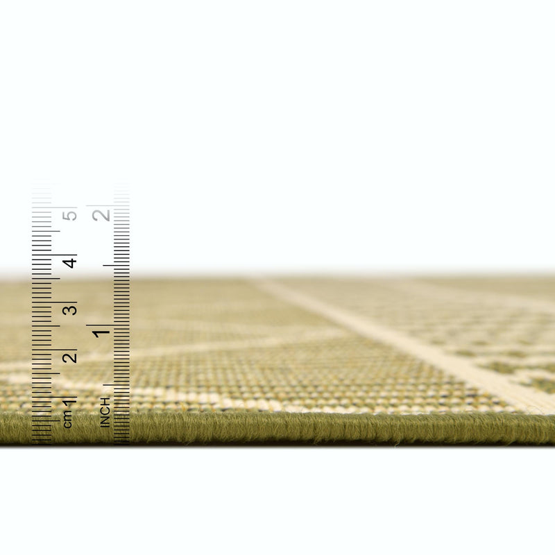 Seaside Lattice Collection Area Rug - Glade Rectangle Green lifestyle 45