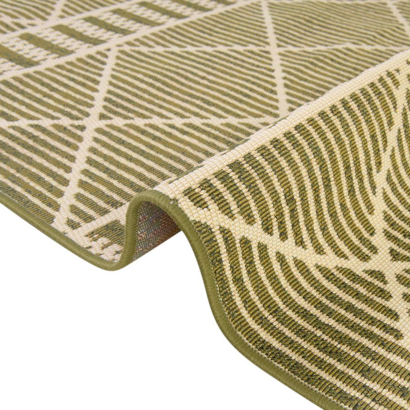 Seaside Lattice Collection Area Rug - Glade Rectangle Green lifestyle 64