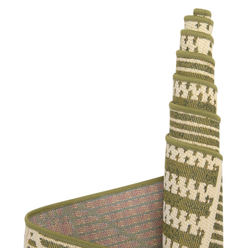 Seaside Lattice Collection Area Rug - Glade Rectangle Green lifestyle 67