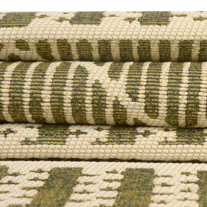 Seaside Lattice Collection Area Rug - Glade Rectangle Green lifestyle 76