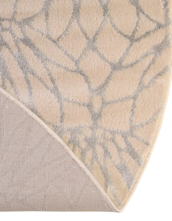 Hollywood Luxe Collection Area Rug - Rodeo Oval White Silver lifestyle 135