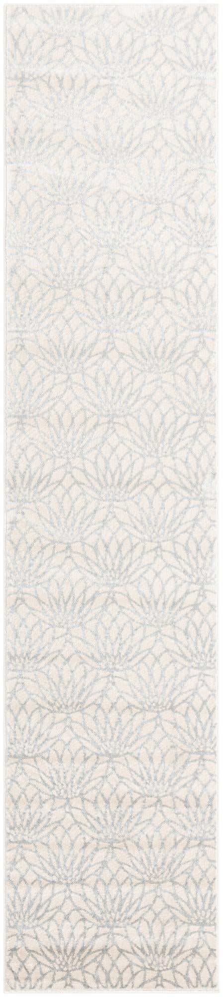 Hollywood Luxe Collection Area Rug - Rodeo Runner White Silver lifestyle 50