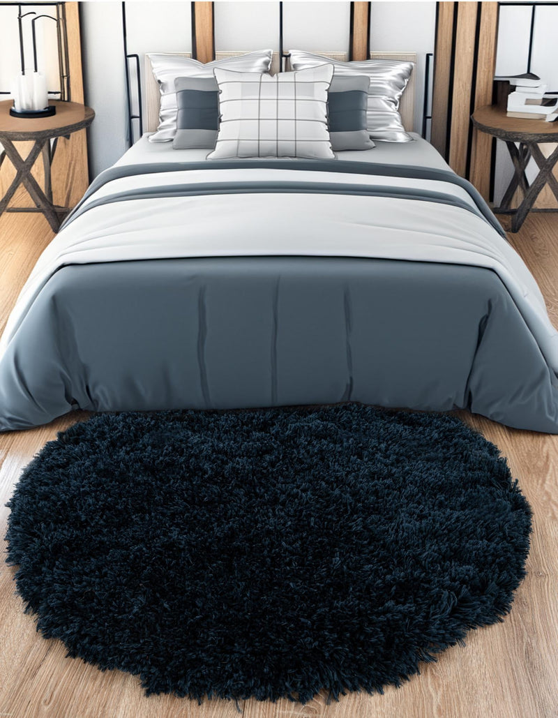 Majestic Manor Collection Area Rug - Versailles (Aegean Blue) Round Aegean Blue lifestyle 25
