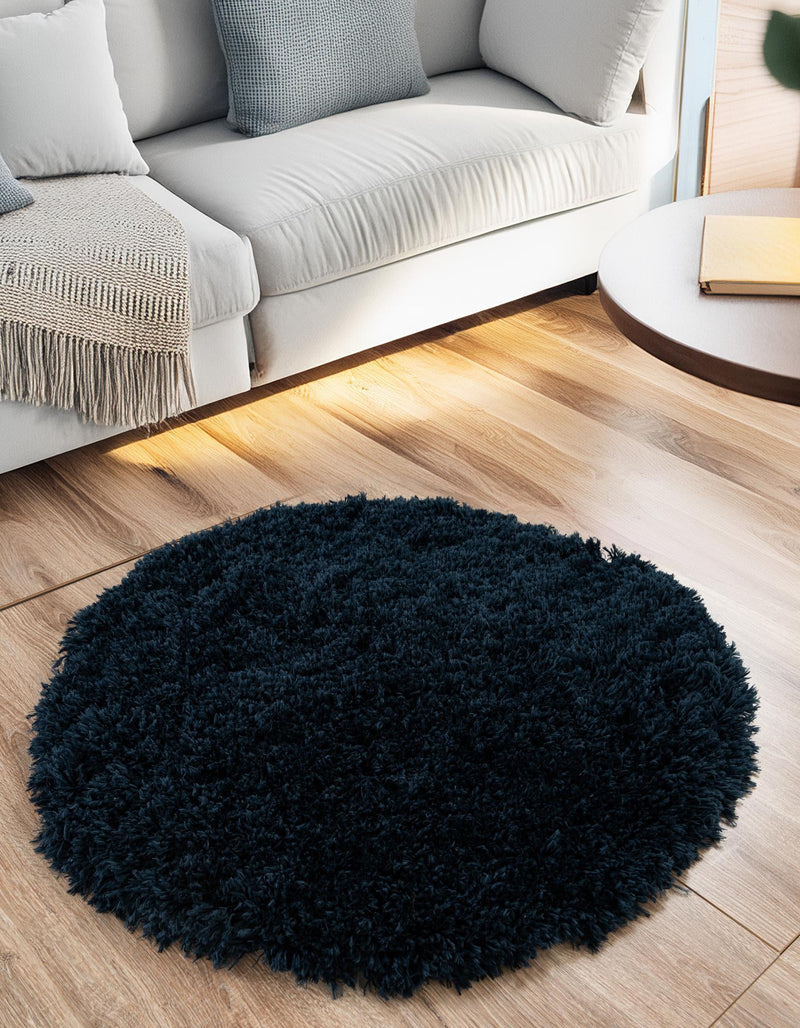 Majestic Manor Collection Area Rug - Versailles (Aegean Blue) Round Aegean Blue lifestyle 29