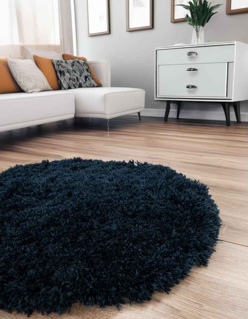 Majestic Manor Collection Area Rug - Versailles (Aegean Blue) Round Aegean Blue lifestyle 37