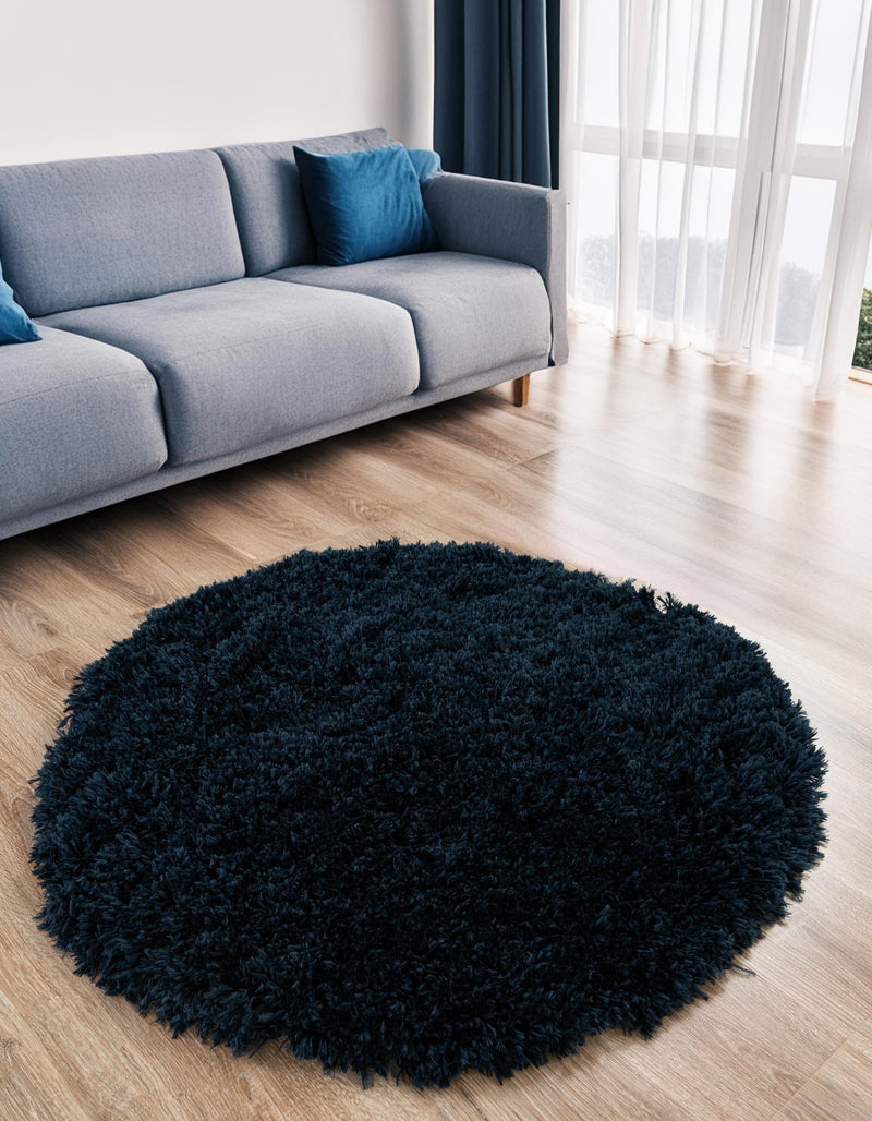 Majestic Manor Collection Area Rug - Versailles (Aegean Blue) Round Aegean Blue lifestyle 39