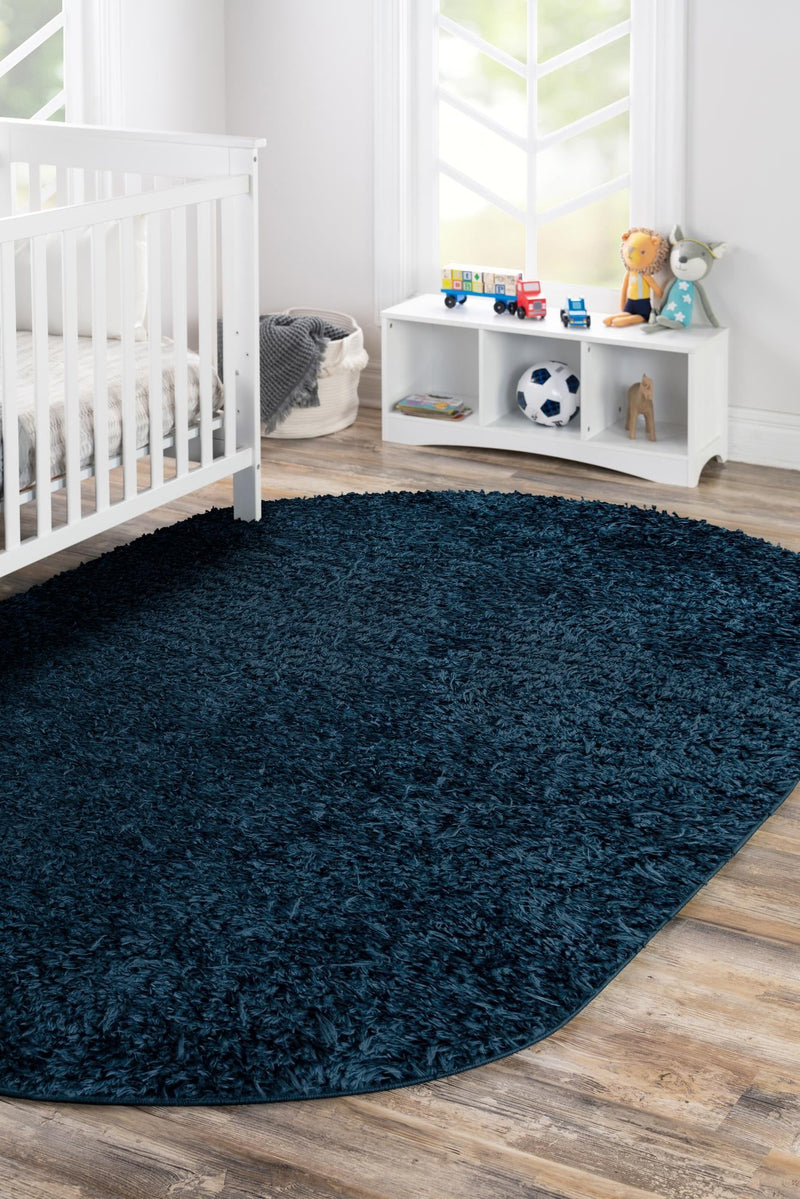 Majestic Manor Collection Area Rug - Versailles (Aegean Blue) Oval Aegean Blue lifestyle 25