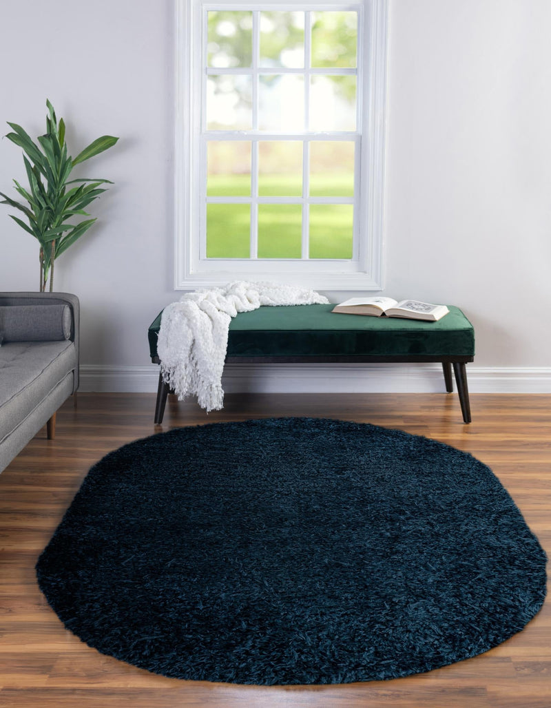 Majestic Manor Collection Area Rug - Versailles (Aegean Blue) Oval Aegean Blue lifestyle 35