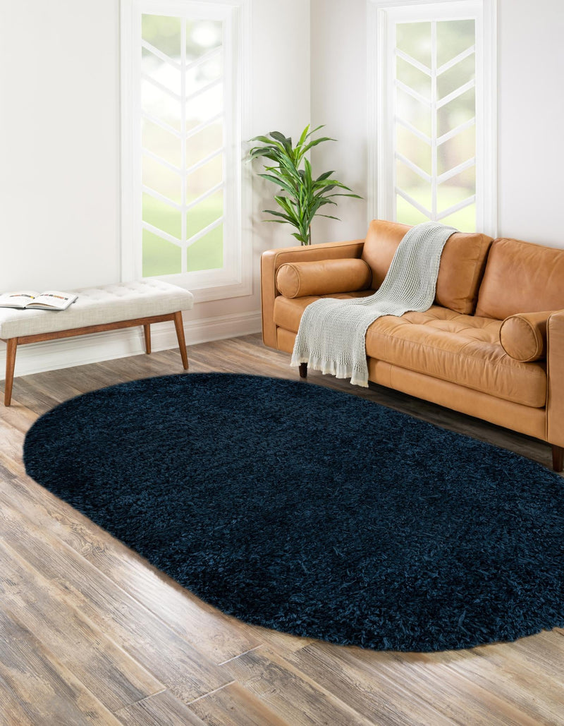 Majestic Manor Collection Area Rug - Versailles (Aegean Blue) Oval Aegean Blue lifestyle 37