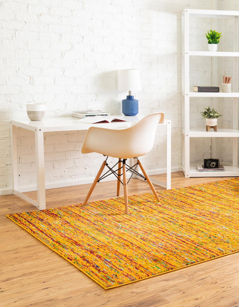 Caribbean Cove Collection Area Rug - Lucia Rectangle Yellow lifestyle 10