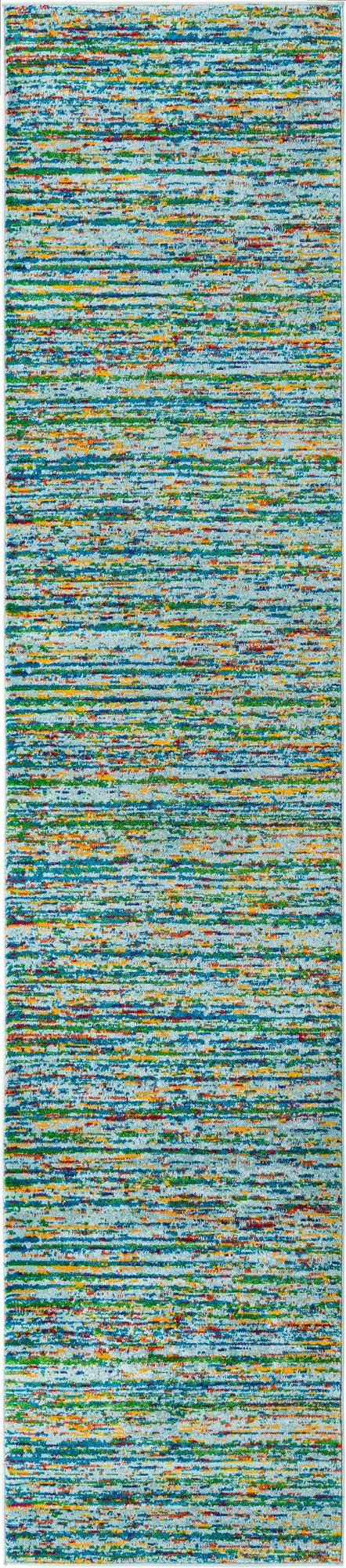 Caribbean Cove Collection Area Rug - Lucia Runner Aqua lifestyle 23