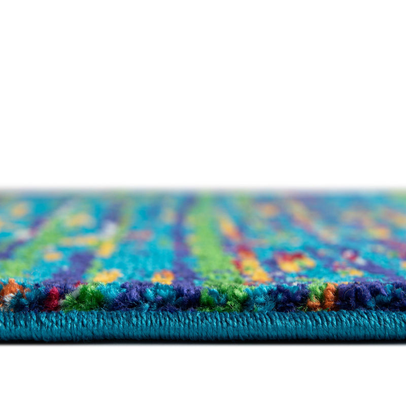 Caribbean Cove Collection Area Rug - Lucia Rectangle Navy Blue lifestyle 8