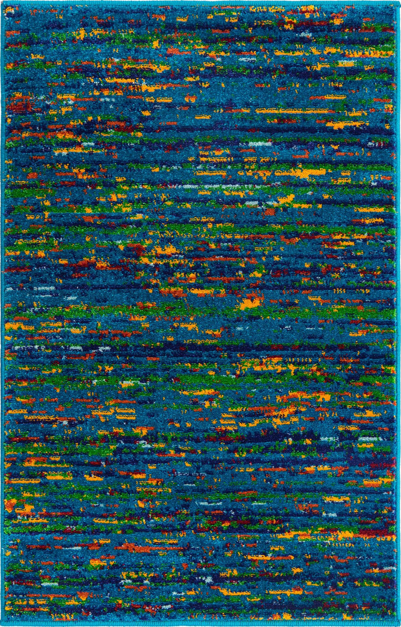Caribbean Cove Collection Area Rug - Lucia Rectangle Navy Blue lifestyle 2