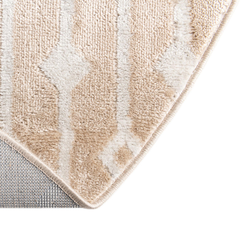 Marrakech Lattice Collection Area Rug - Essaouira (Sand) Oval Sand lifestyle 50