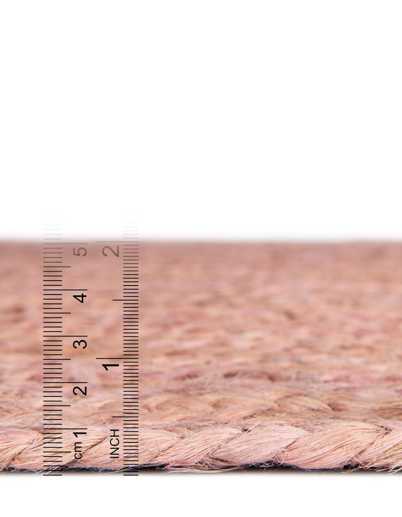 Woven Seaside Jute Collection Area Rug - Savannah (Light Pink) Rectangle Light Pink lifestyle 12