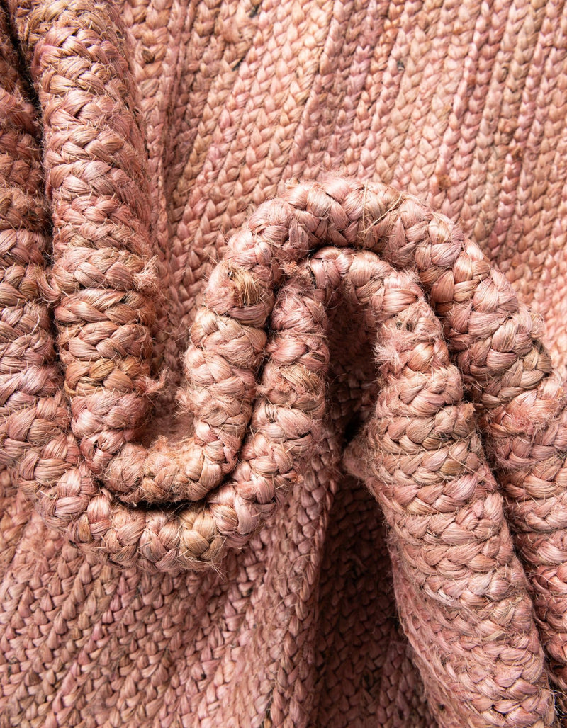 Woven Seaside Jute Collection Area Rug - Savannah (Light Pink) Rectangle Light Pink lifestyle 15