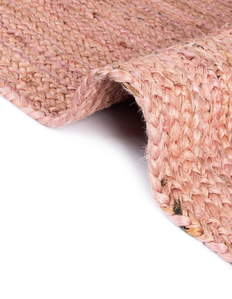 Woven Seaside Jute Collection Area Rug - Savannah (Light Pink) Rectangle Light Pink lifestyle 17