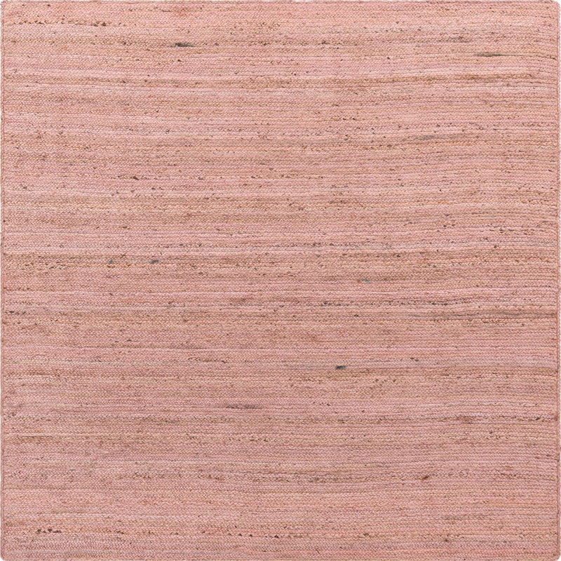 Woven Seaside Jute Collection Area Rug - Savannah (Light Pink) Square Light Pink lifestyle 22