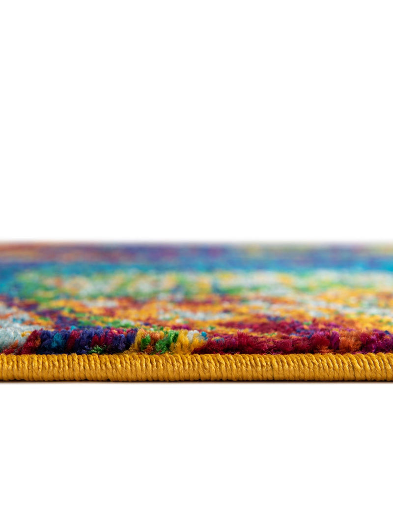 Caribbean Cove Collection Area Rug - Bequia Round Multi lifestyle 40