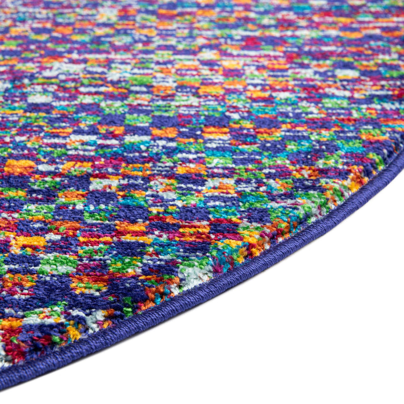 Caribbean Cove Collection Area Rug - Mayreau Round Multi lifestyle 17
